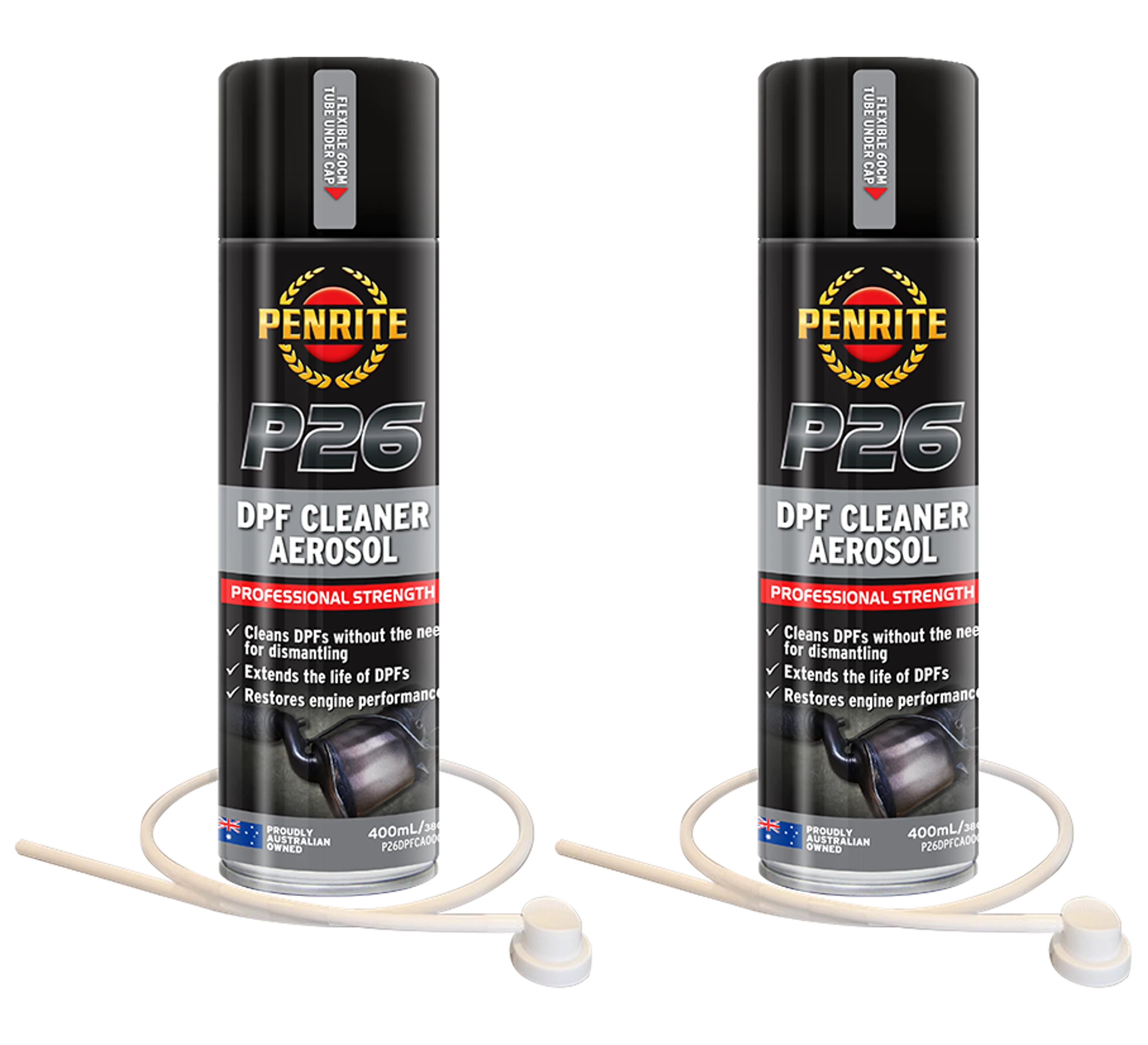 2 x Penrite P26 DPF Cleaner 400ml P26DPFCA0004 (Twin Pack)