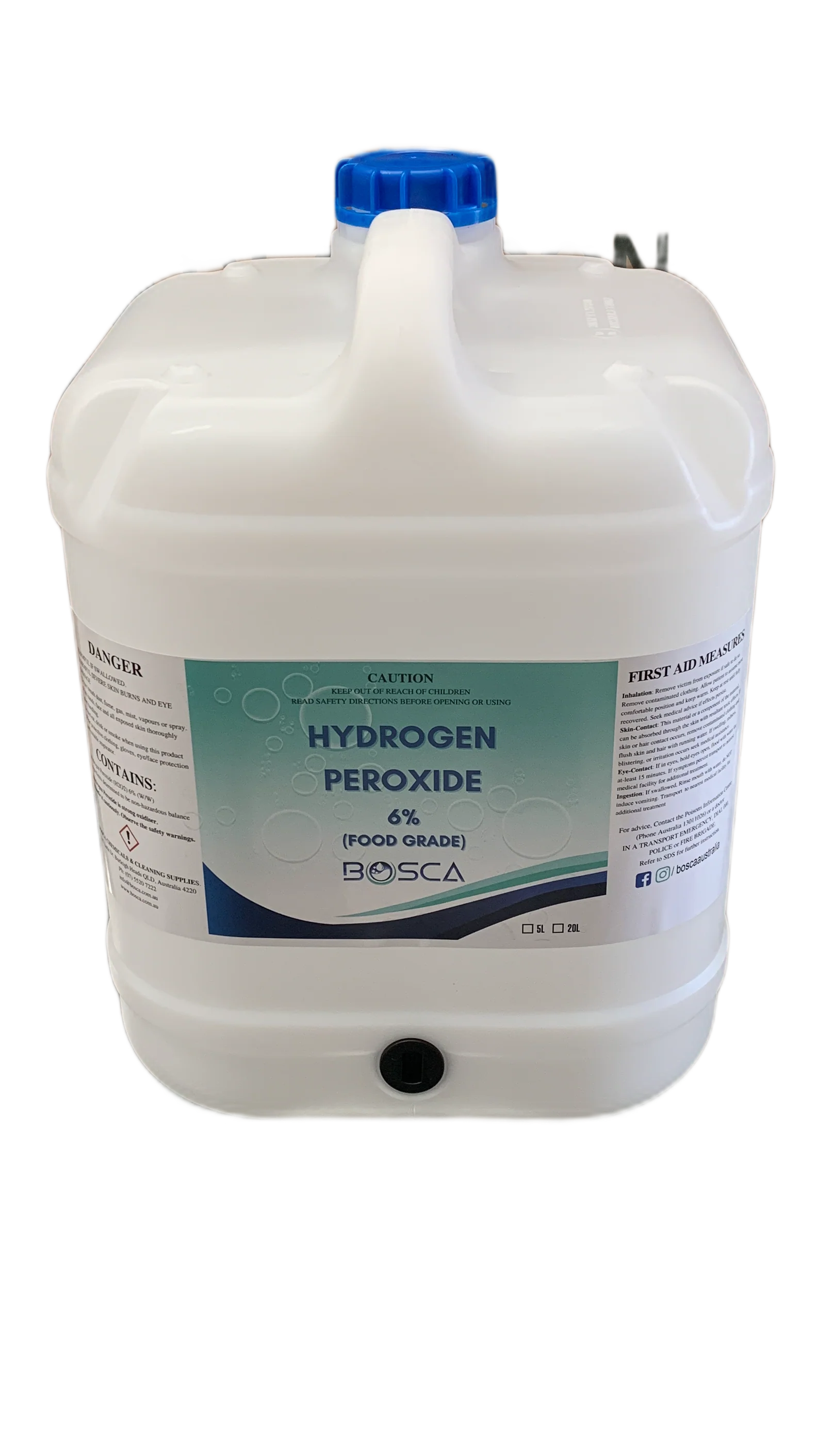 6% Hydrogen peroxide H2O2 Disinfectant 20L - Food Grade