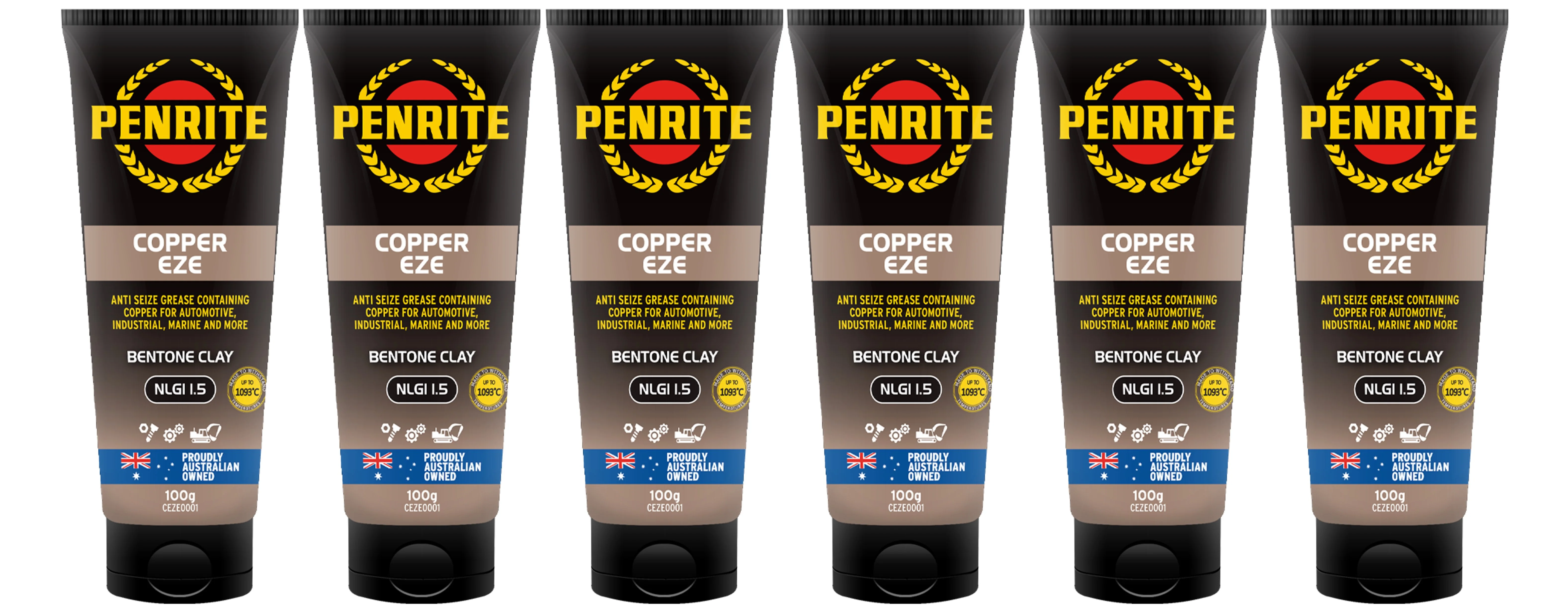 6 x Penrite Copper Eze Anti-Seize Grease 100g CEZE0001  (Box)