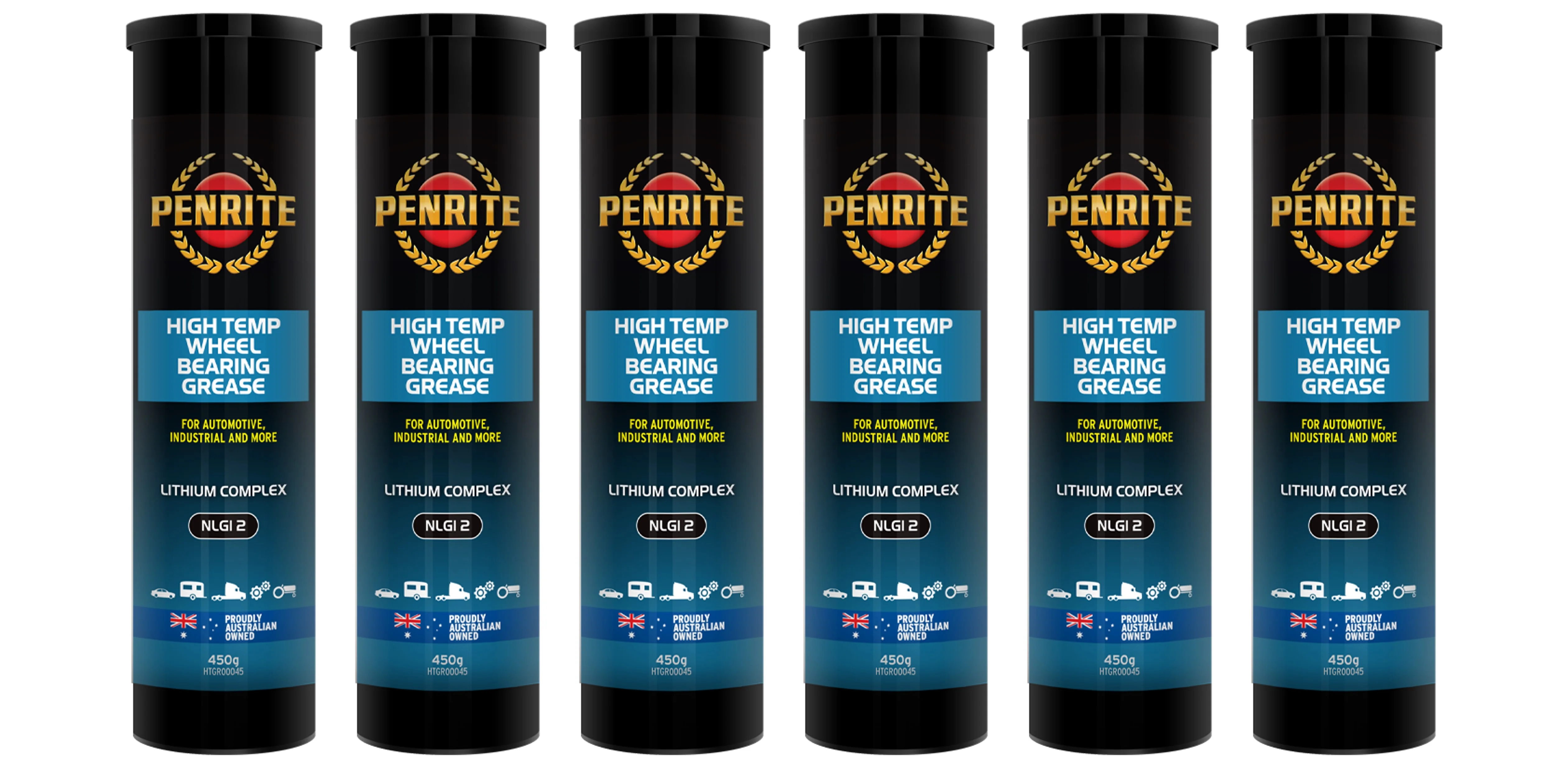 6 x Penrite High Temperature Wheel Bearing Grease 450g - HTGR00045 (Box)