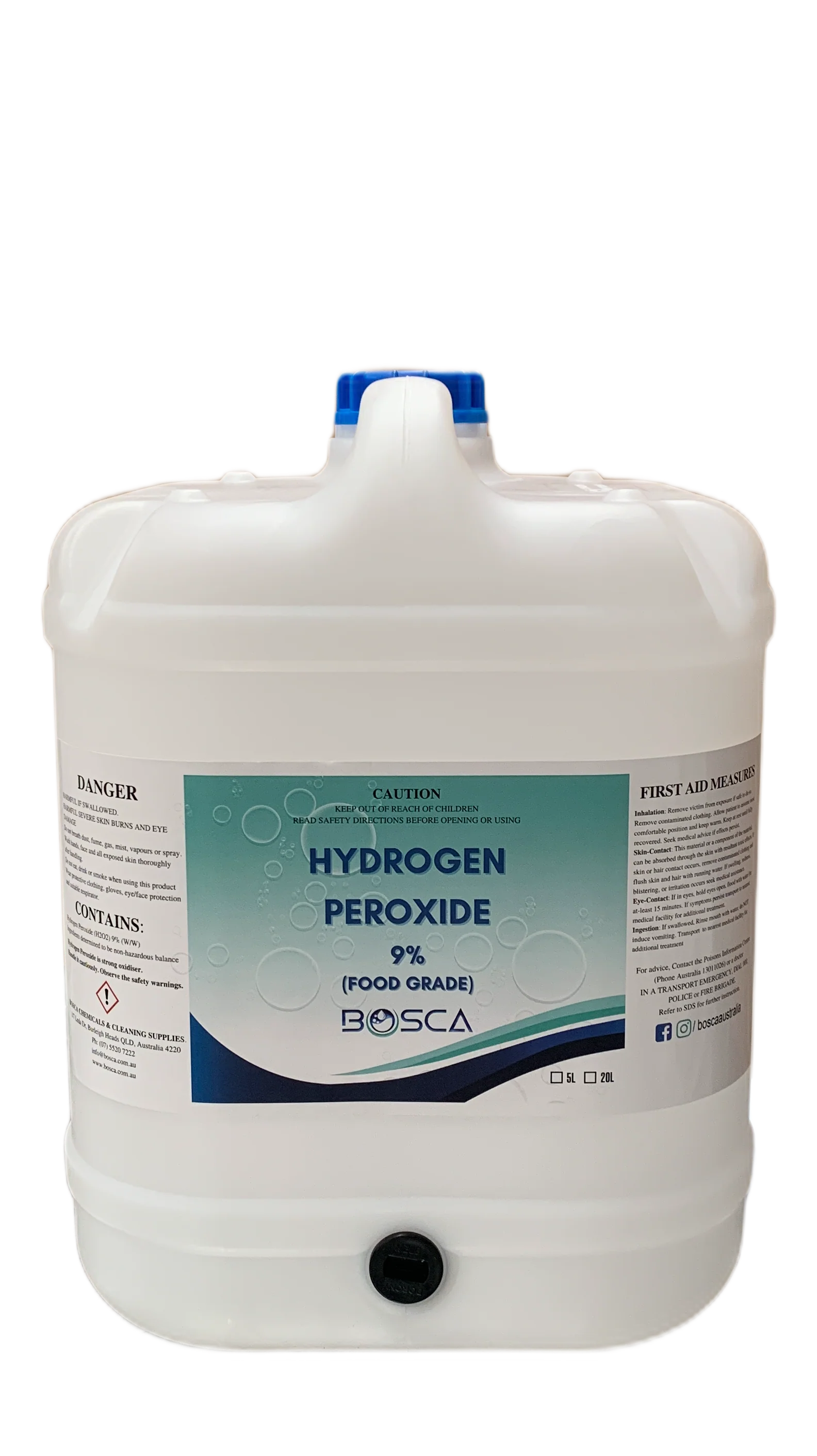 9% Hydrogen Peroxide H2O2 Disinfectant 20L - Food Grade - Image 5