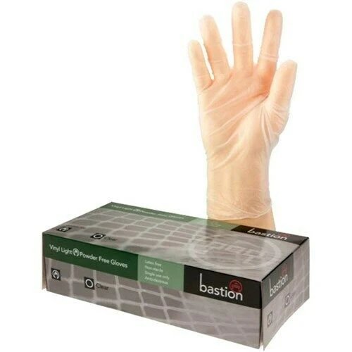 Bastion Vinyl Gloves Powder Free Medium Clear 1000 Pcs (10 X 100 Pcs) - Image 4