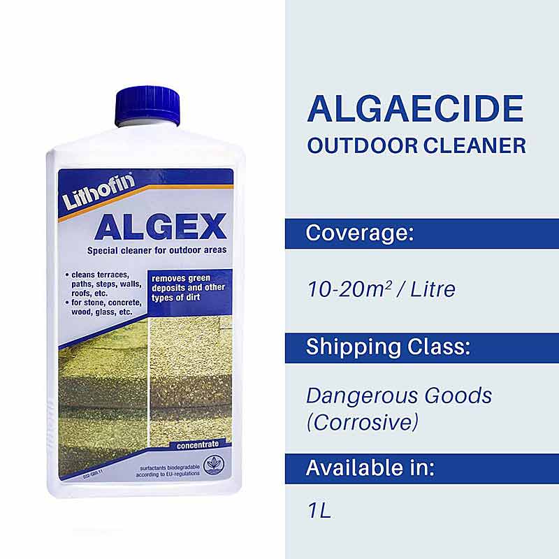 Lithofin ALGEX Special Outdoor Cleaner (Algaecide) 1L - Image 2