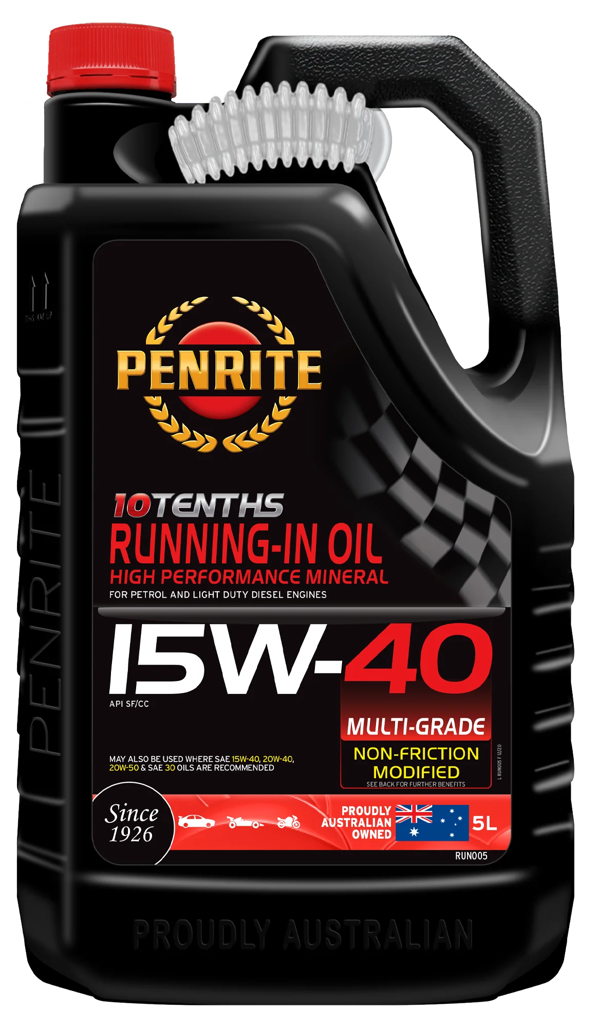 Penrite 10 Tenths Running-In 15W-40 Engine Oil 5L - RUN005