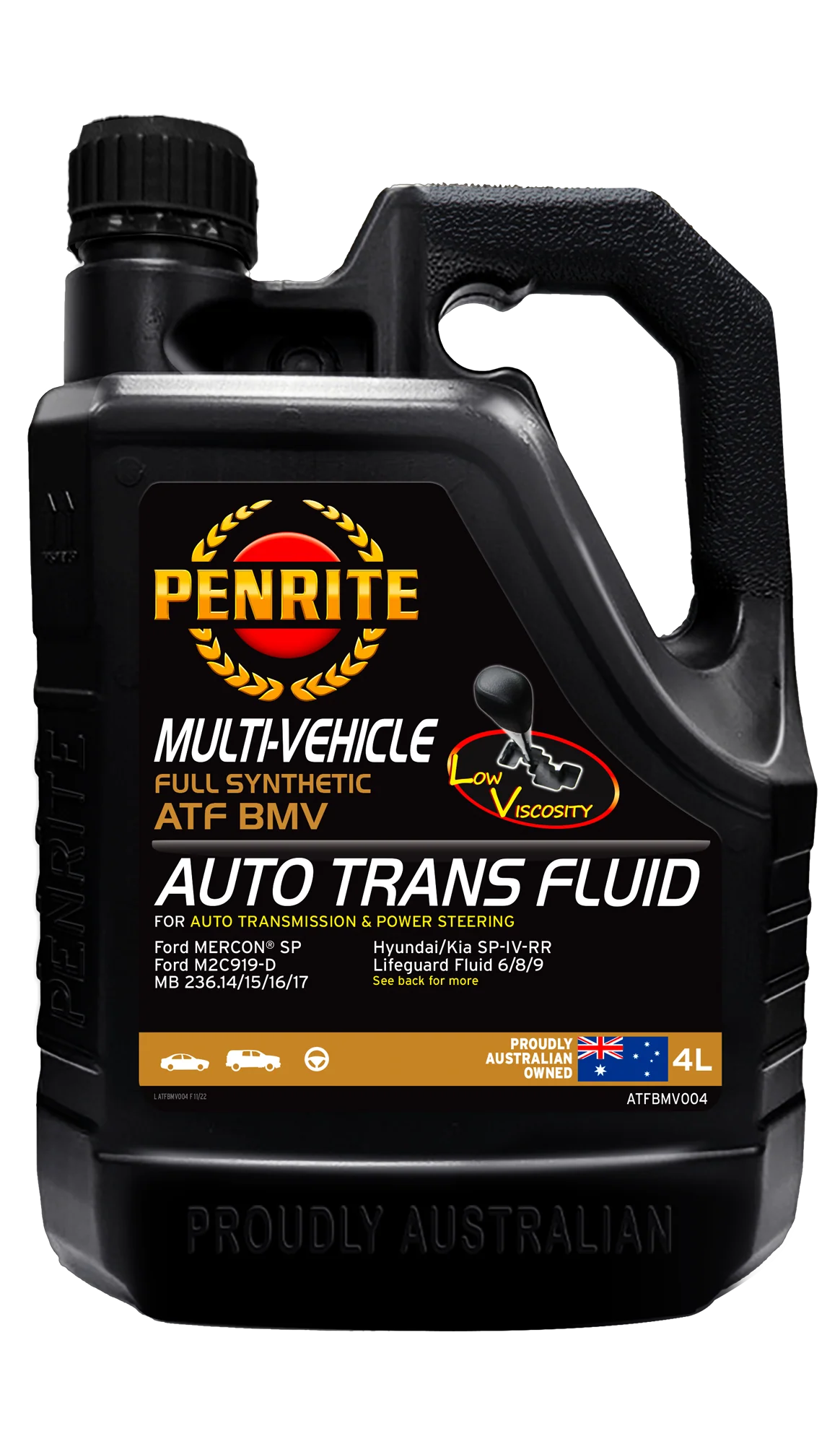 Penrite ATF BMV Multi Vehicle Automatic Transmission Fluid 4L - ATFBMV004