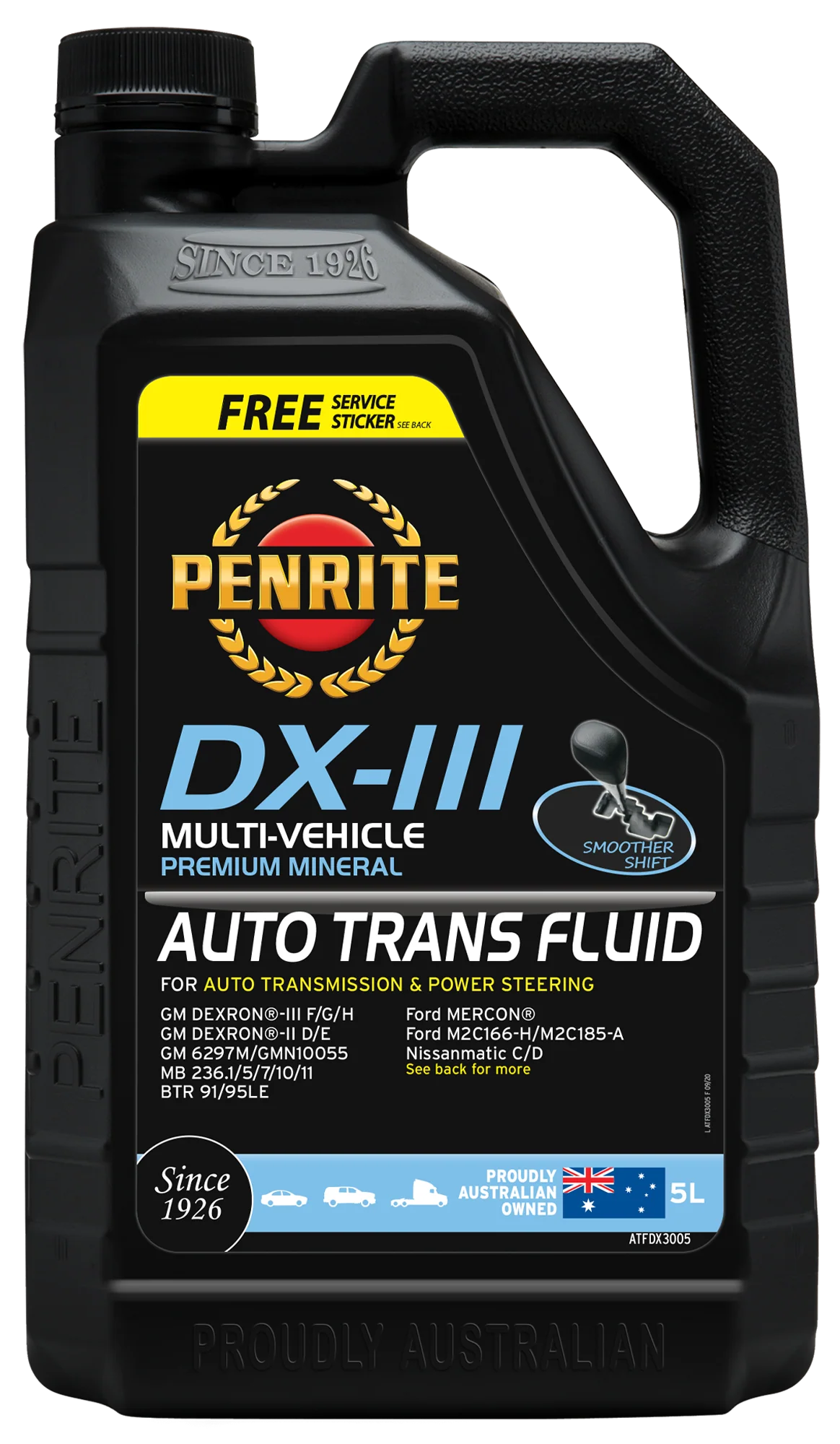 Penrite ATF DXIII Multi Vehicle Automatic Transmission Fluid 4L - ATFDX3004