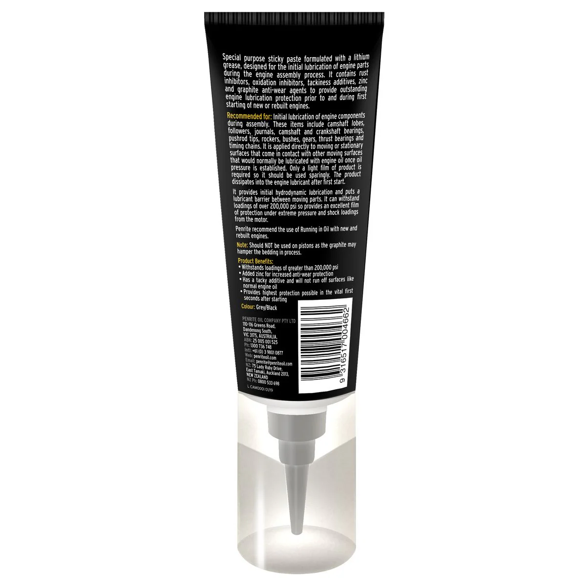 Penrite Cam Assembly Lube 100g Tube - CAM0001 (Twin Pack) - Image 2