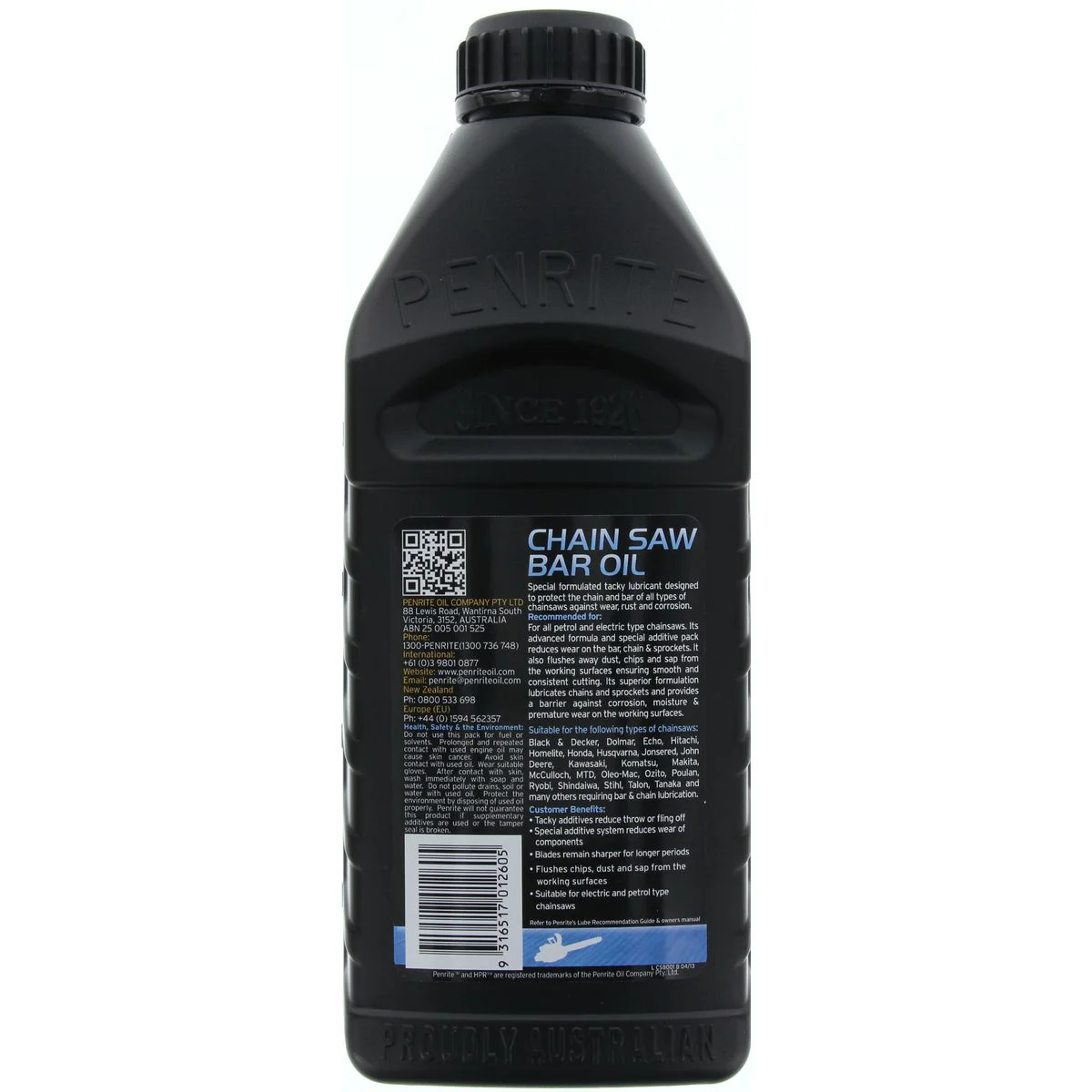 Penrite Chain Saw Bar Oil 1L - Image 2