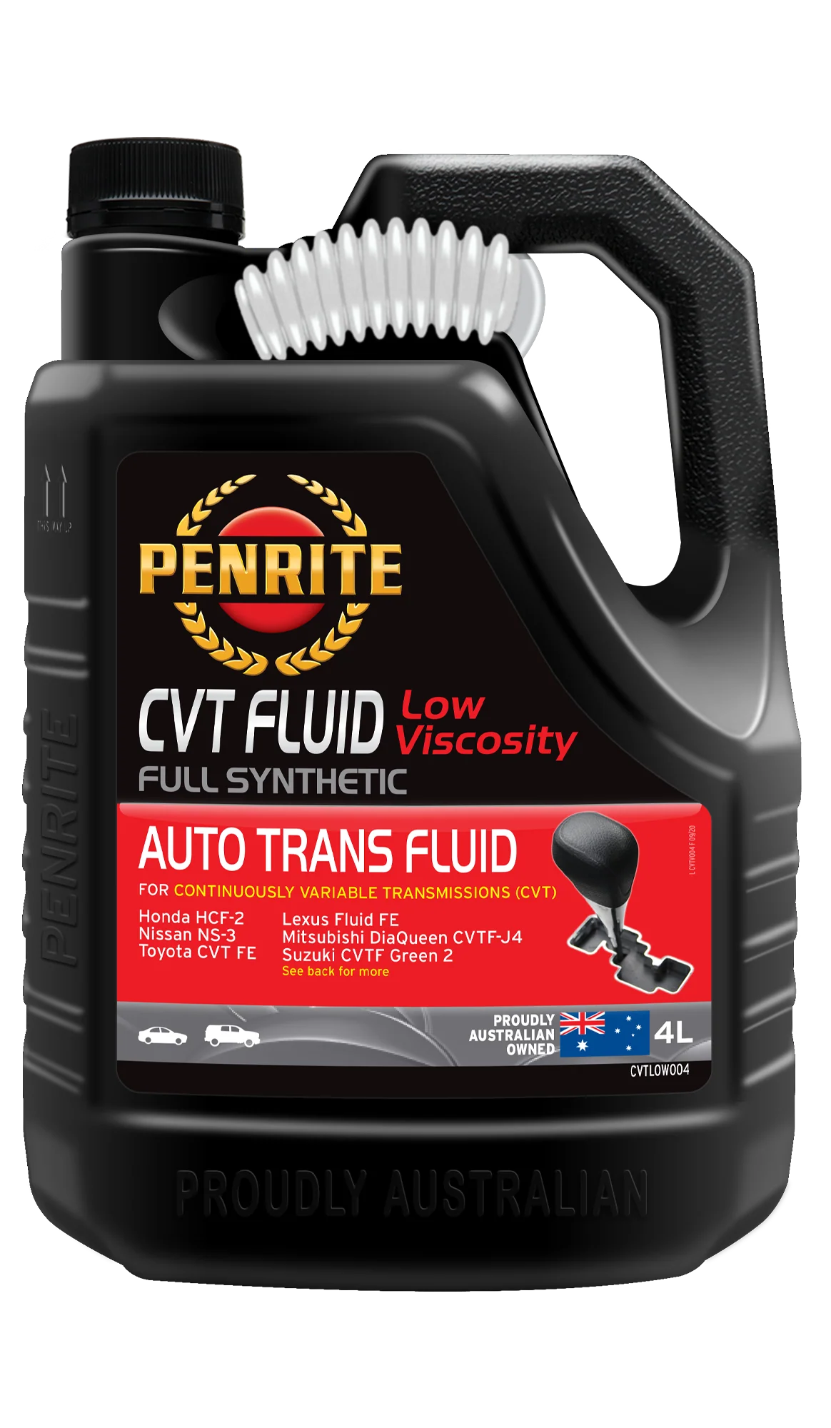 Penrite CVT Full Synthetic Low Viscosity Fluid 4L - CVTLOW004