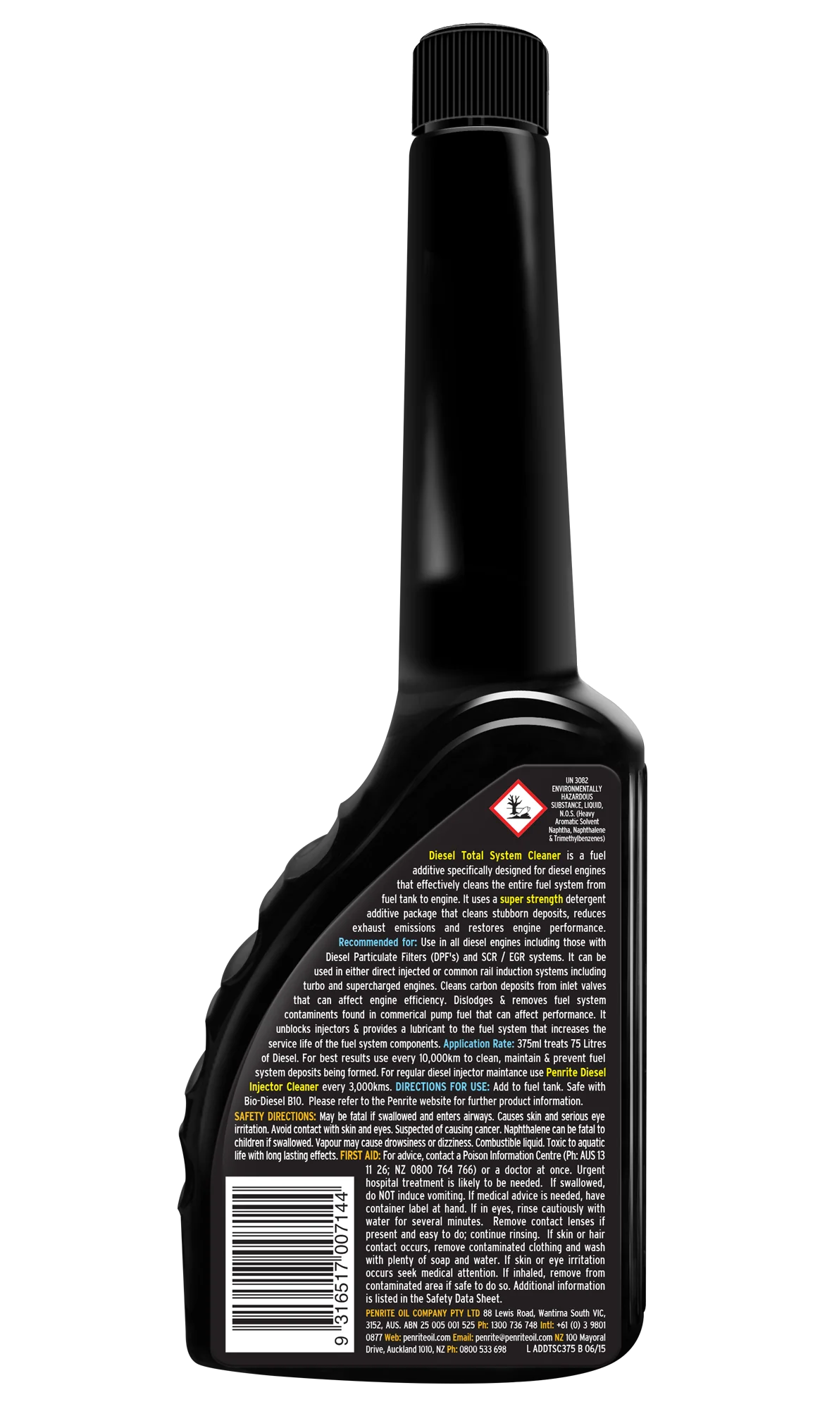Penrite Diesel Total Fuel System Cleaner 375mL - ADDTSC375 - Image 2
