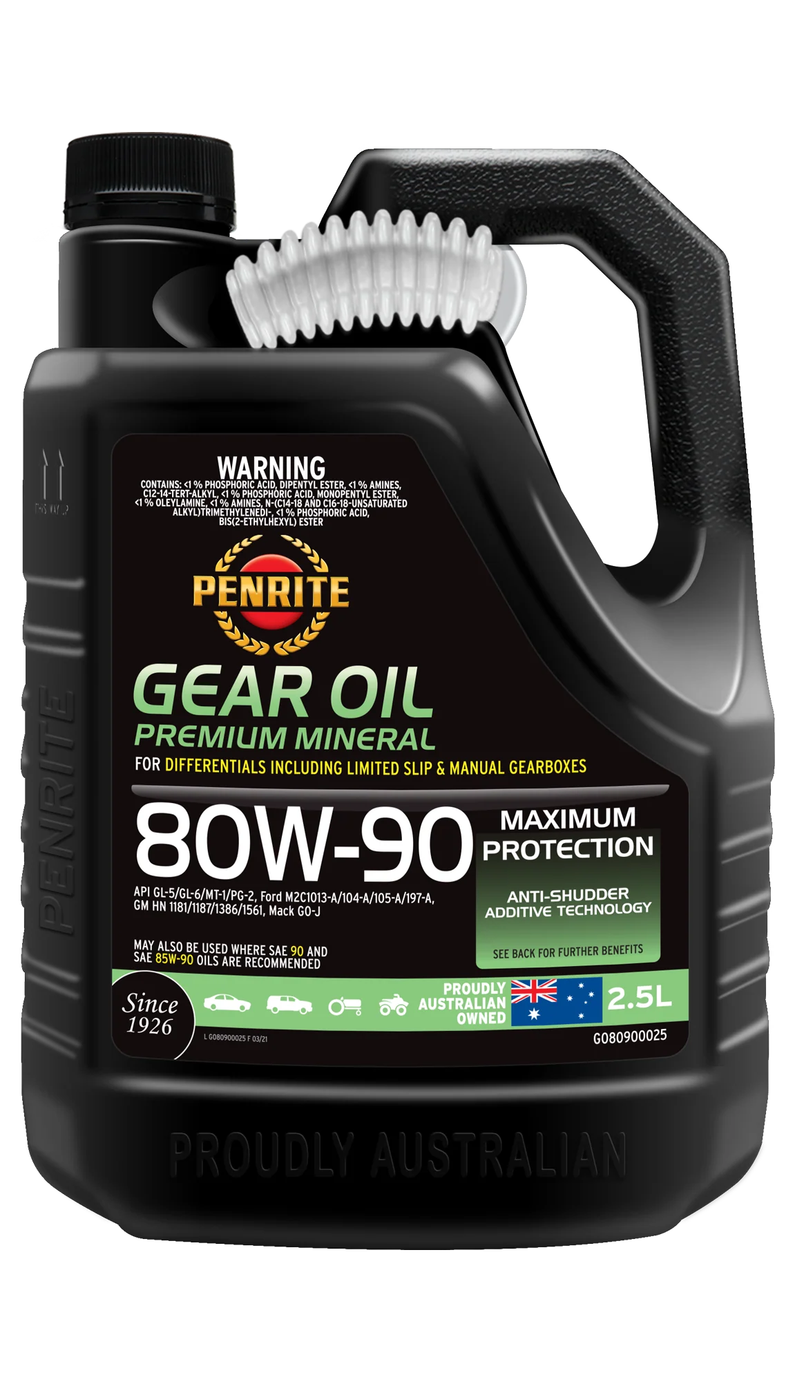 Penrite Gear Oil 80W-90 2.5L - GO80900025