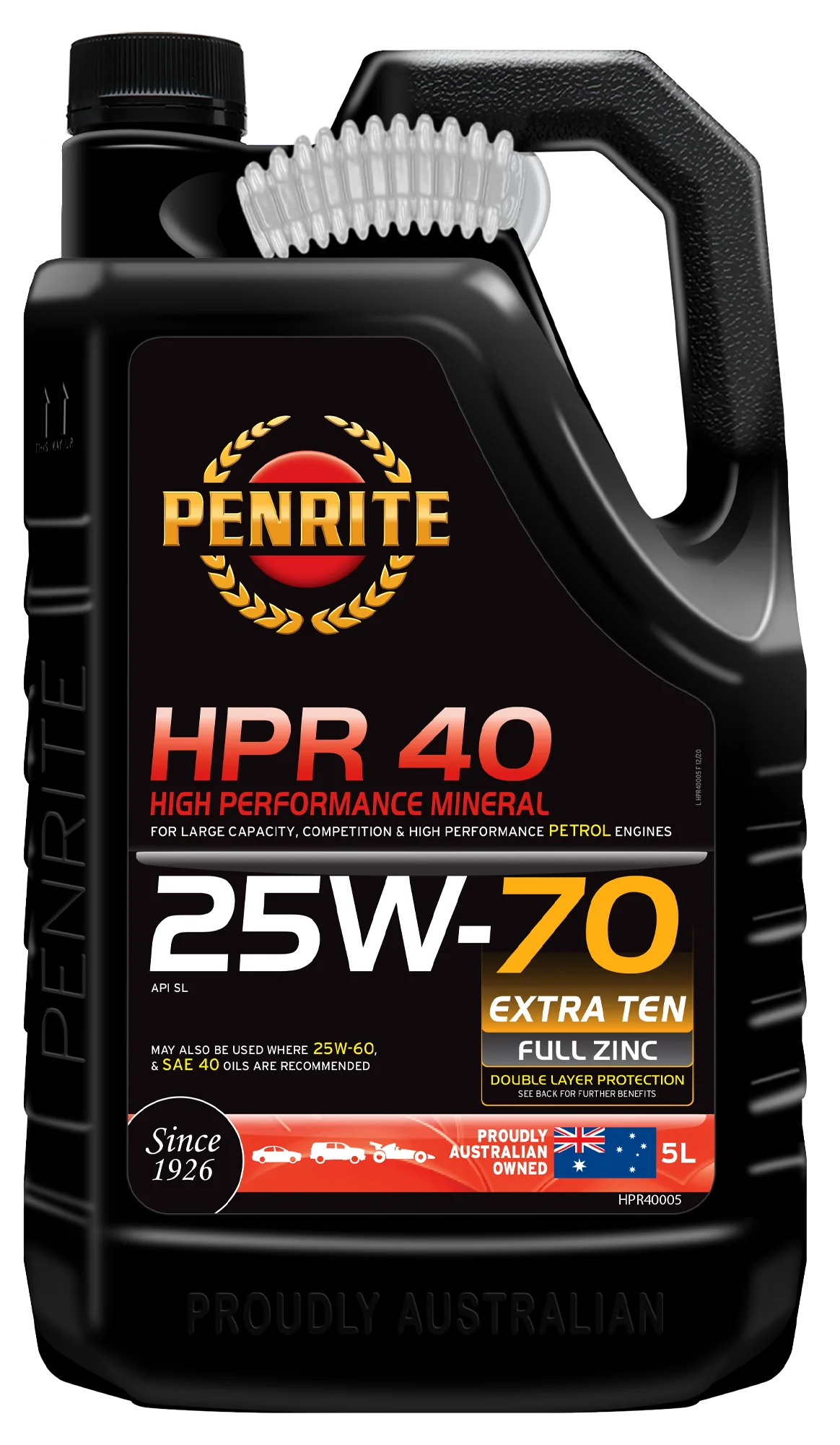 Penrite HPR 40 25W-70 Sl Engine Oil 5L - HPR40005