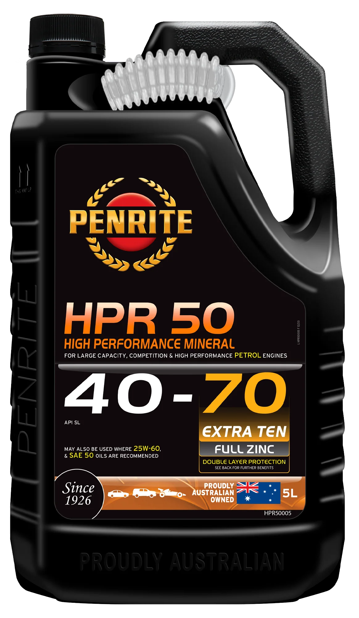 Penrite HPR 50 40-70 Sl Engine Oil 5L- HPR50005