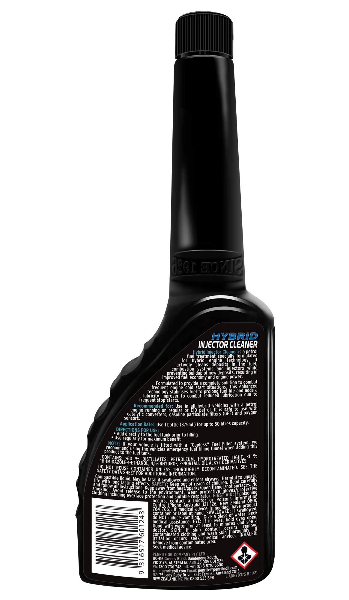 Penrite Hybrid Injector Cleaner Additive 375ml - ADHYB375 - Image 2