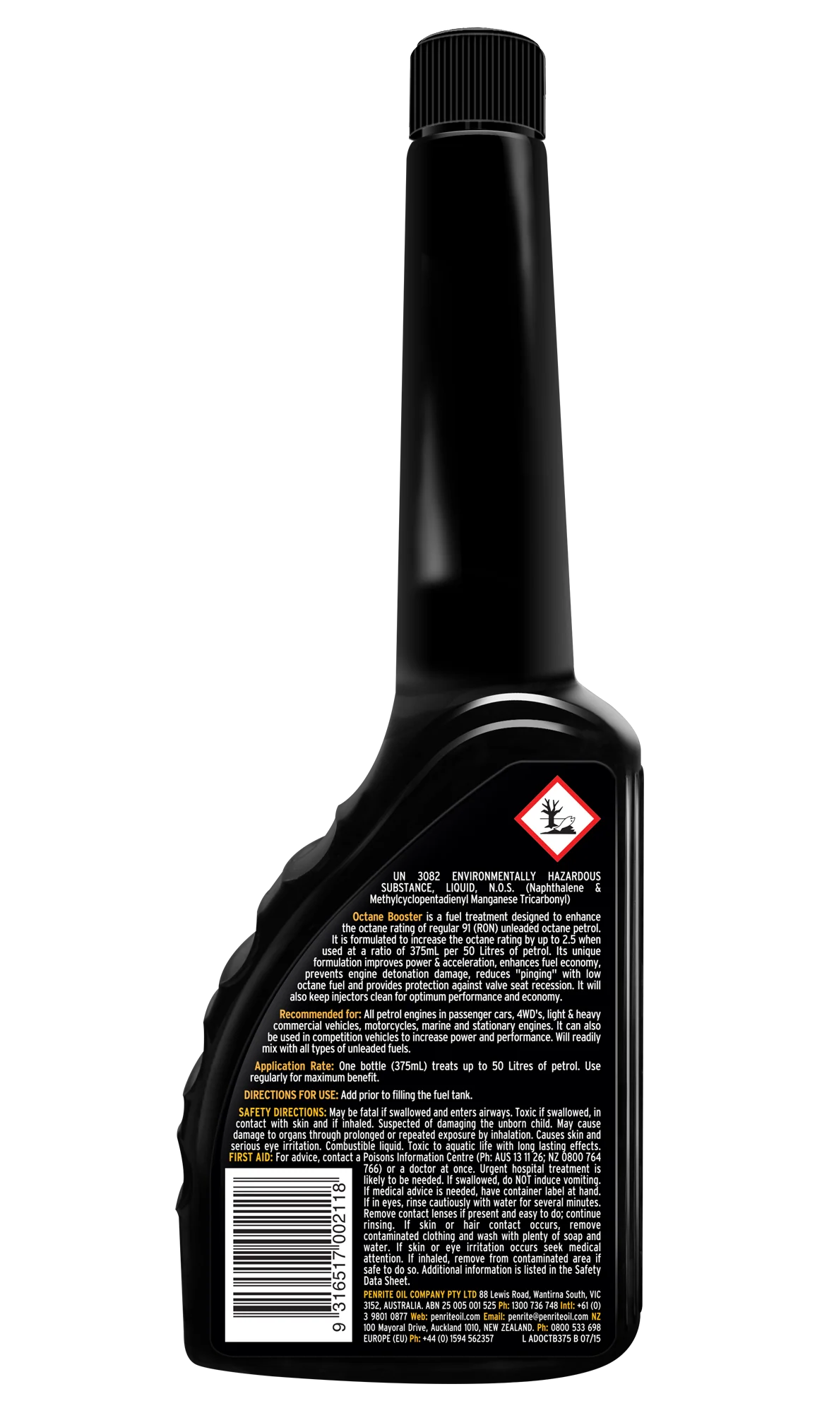 Penrite Octane Booster Petrol 375mL - ADOCTB375 - Image 2