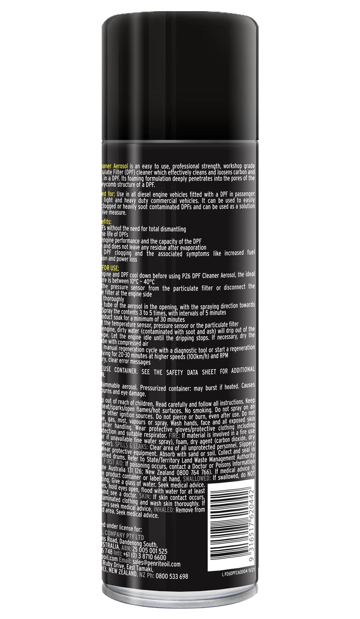 Penrite P26 DPF Cleaner 400ml P26DPFCA0004 - Image 2
