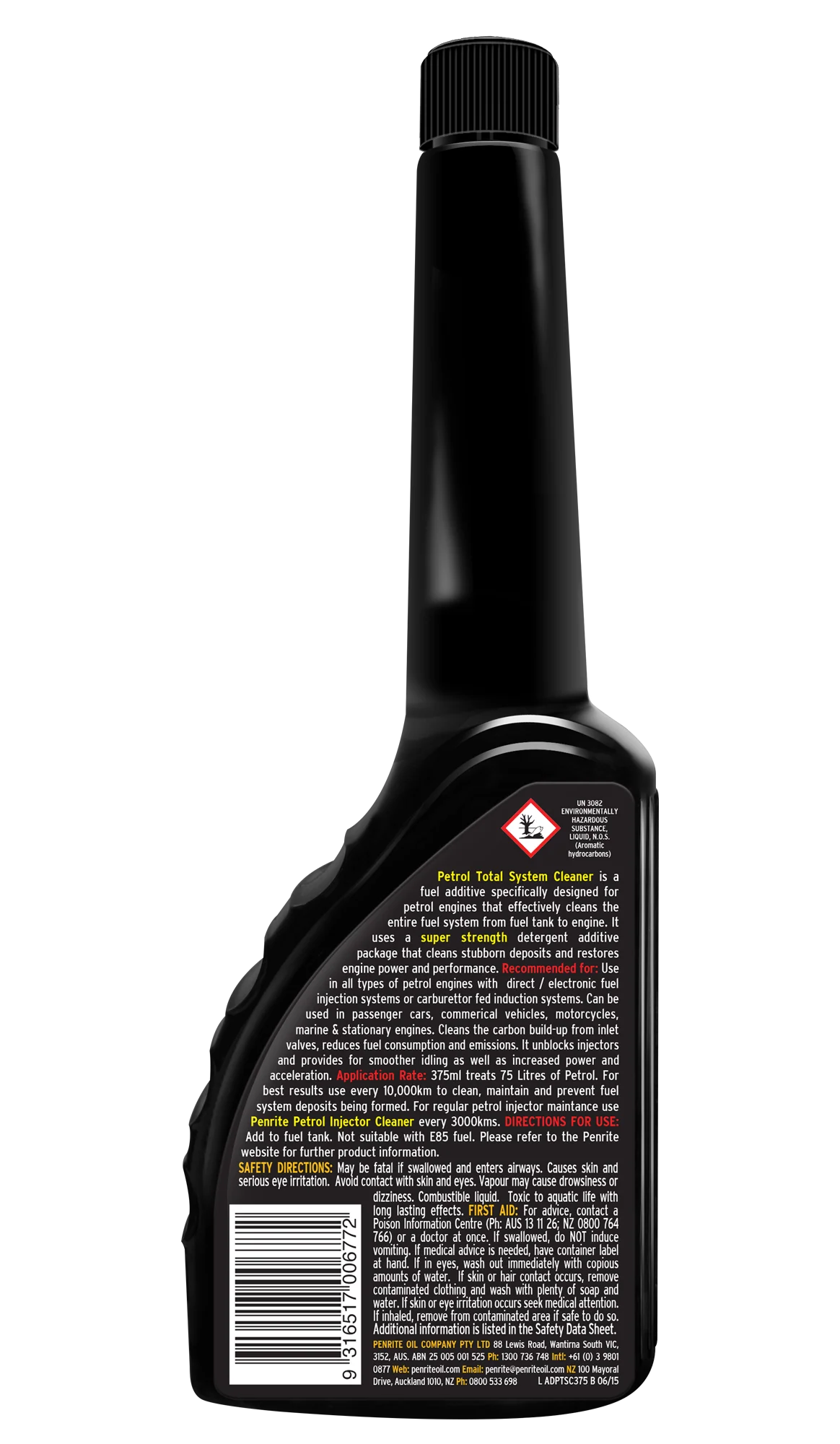 Penrite Petrol Total Fuel System Cleaner 375mL - ADPTSC375 - Image 2