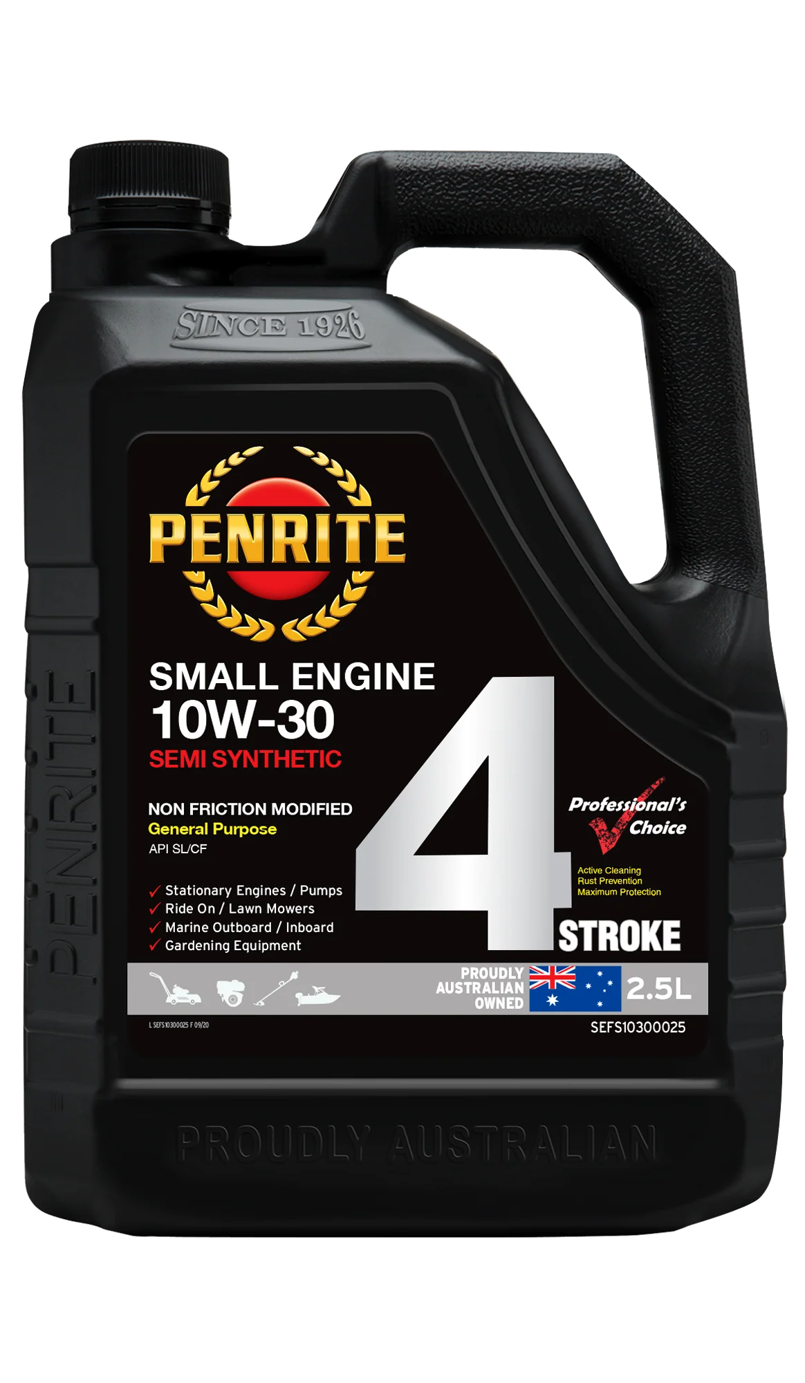 Penrite Small Engine 4 Stroke Oil 10W-30 2.5L - SEFS10300025