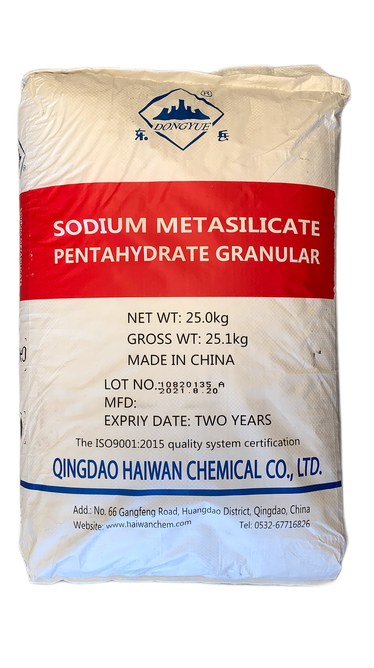 Sodium Metasilicate Pentahydrate 25Kg